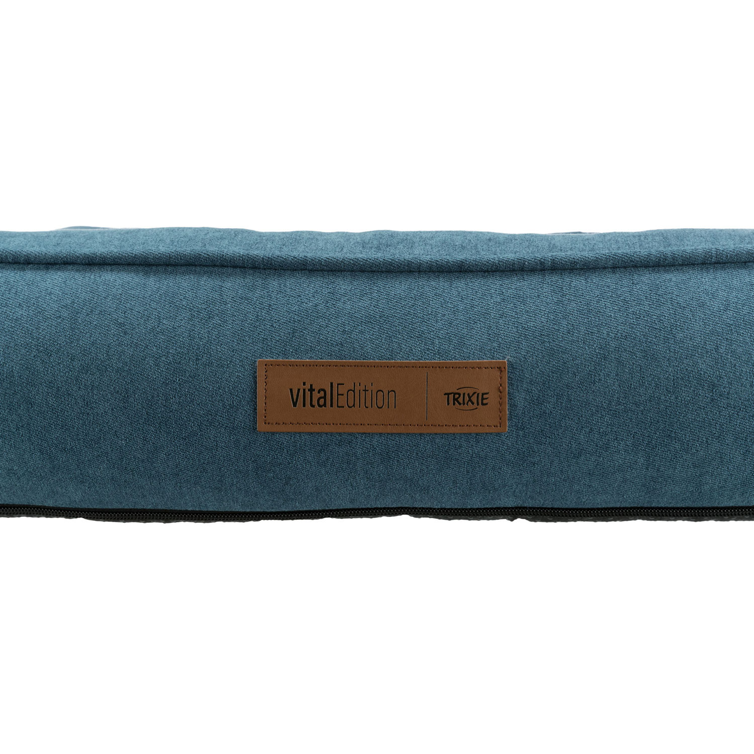 Vital Cama Tonio, cuadrado, 60 × 50 cm, Azul petróleo/Blanco-Gris