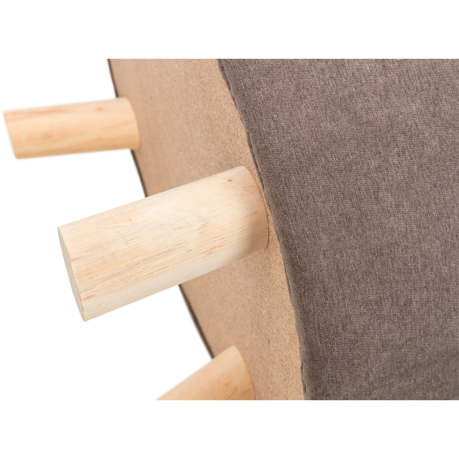 Cueva Marcy con base de madera, 50 × 47 × 38 cm, Taupe