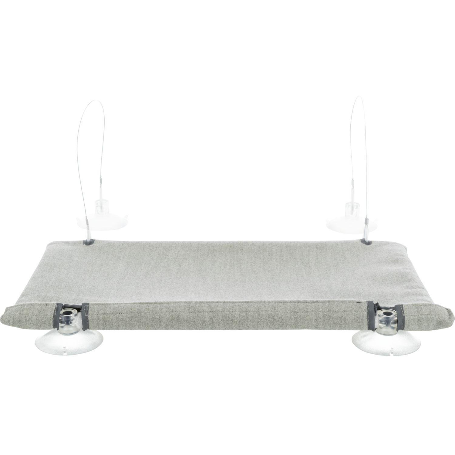 Alfombrilla para el cristal de la ventana, terciopelo, 50 × 30 cm, Gris