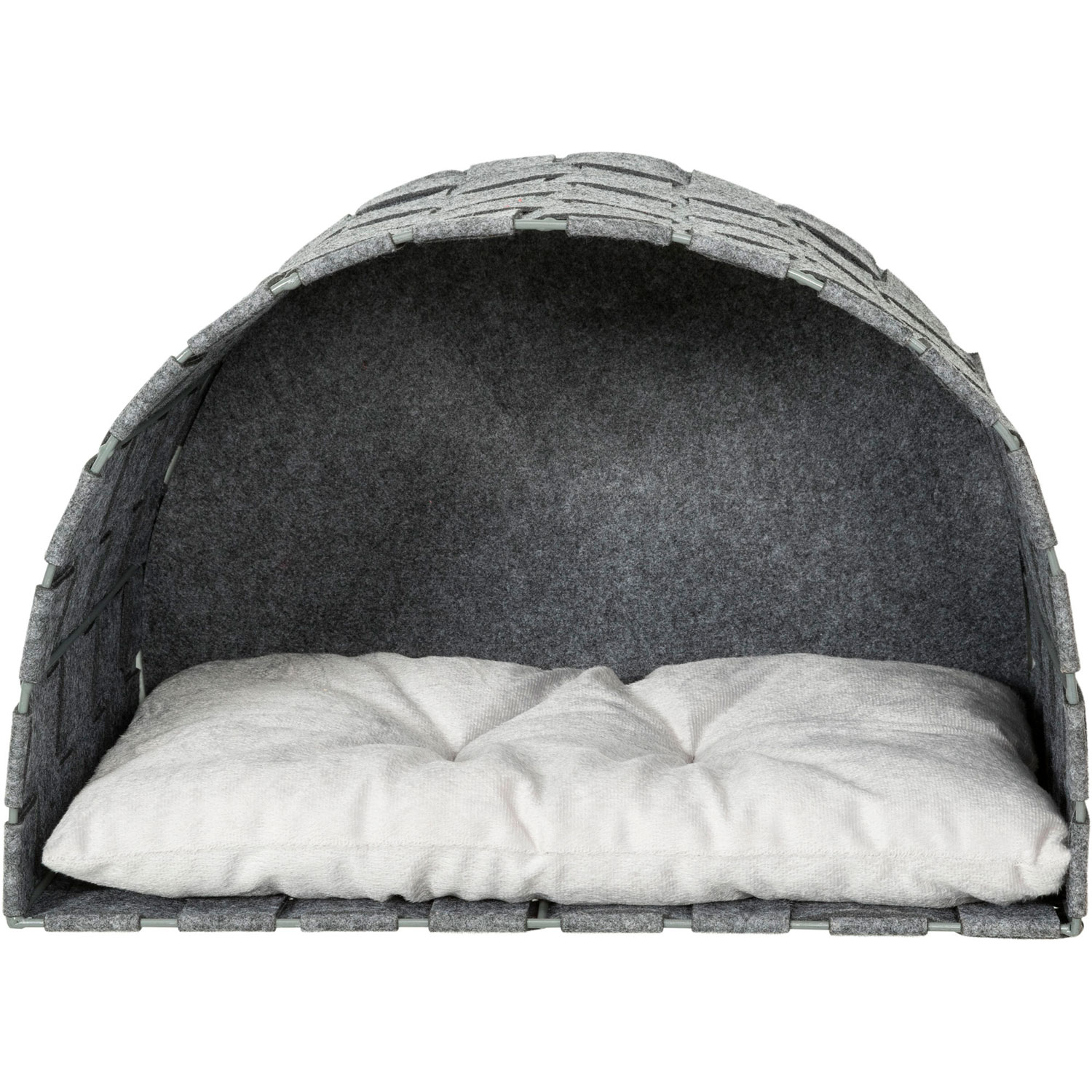 Cueva Lennie para montar en la pared, fieltro, 45 × 30 × 30 cm, Gris