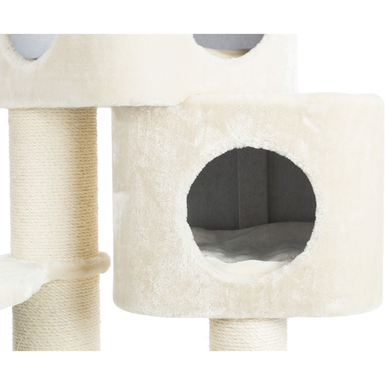 Poste Rascador Lauretta, 120 cm, Crema