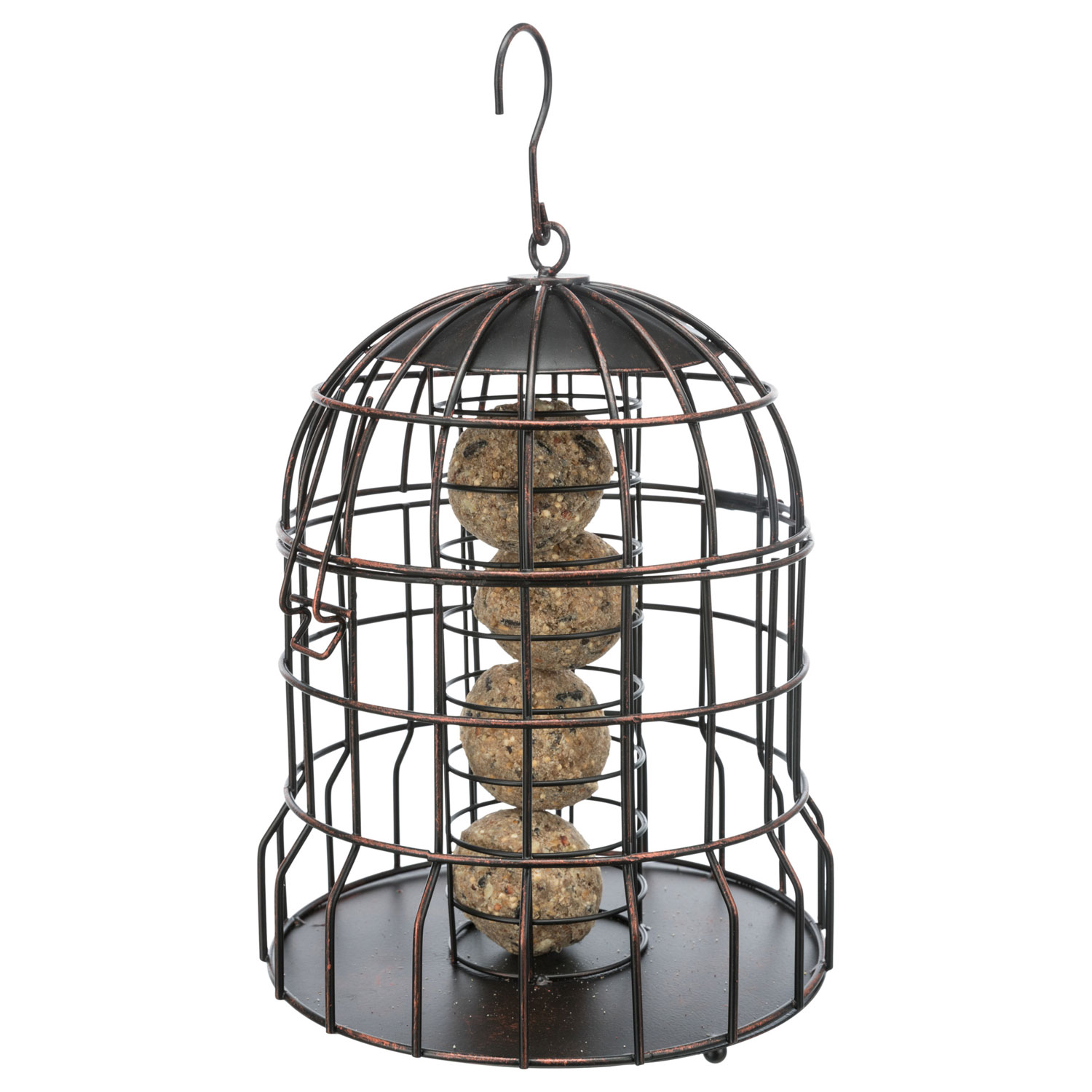 Soporte para bolas de grasa, metal, ø 20 × 25 cm, Negro/Bronce