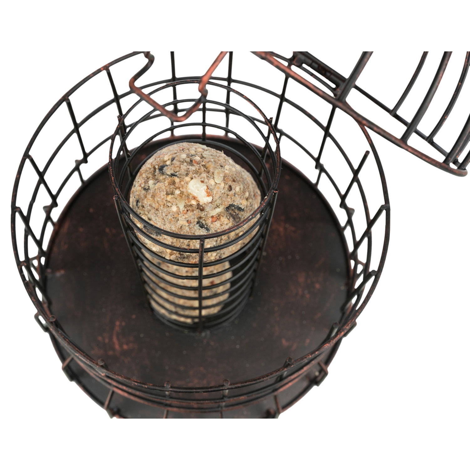 Soporte para bolas de grasa, metal, ø 20 × 25 cm, Negro/Bronce