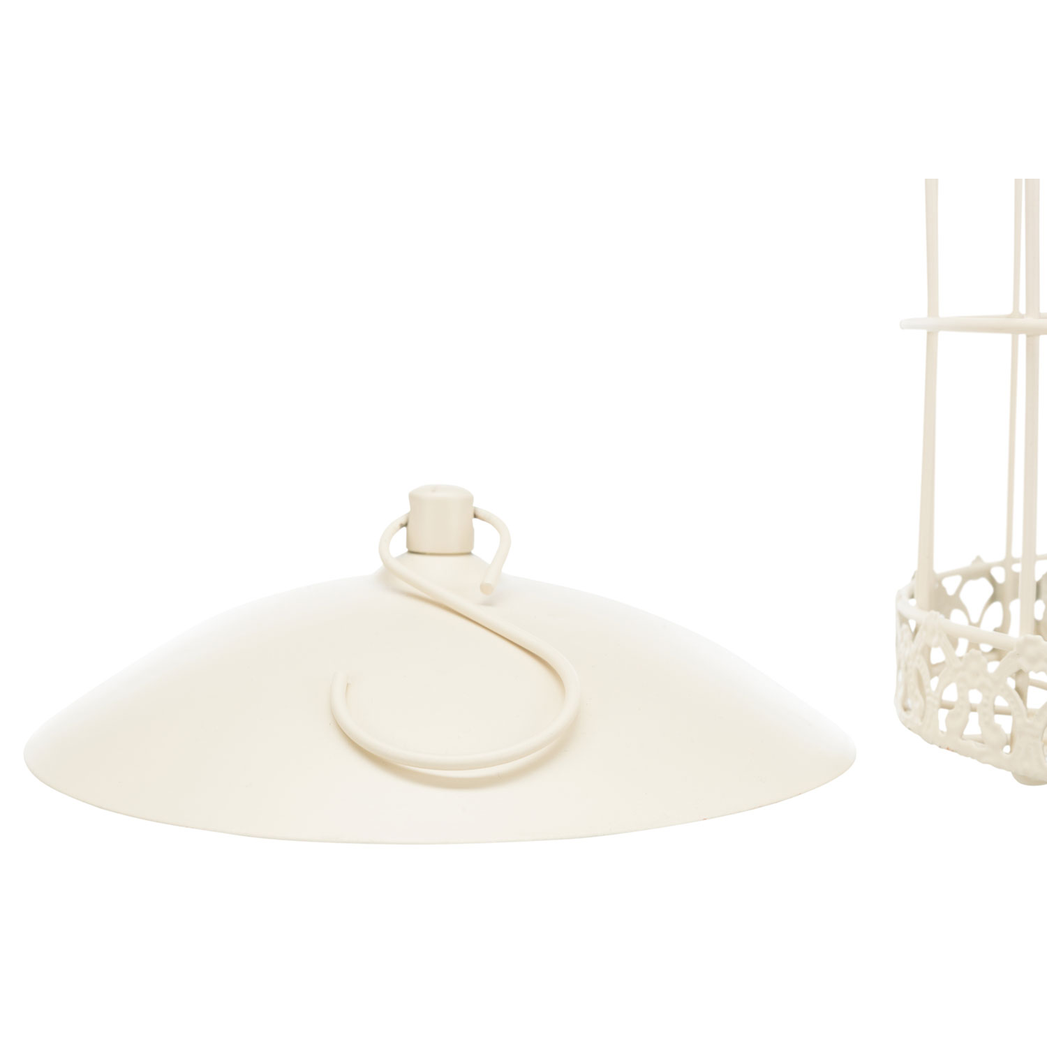Soporte para bolas de grasa, metal, ø 17 × 30 cm, Crema