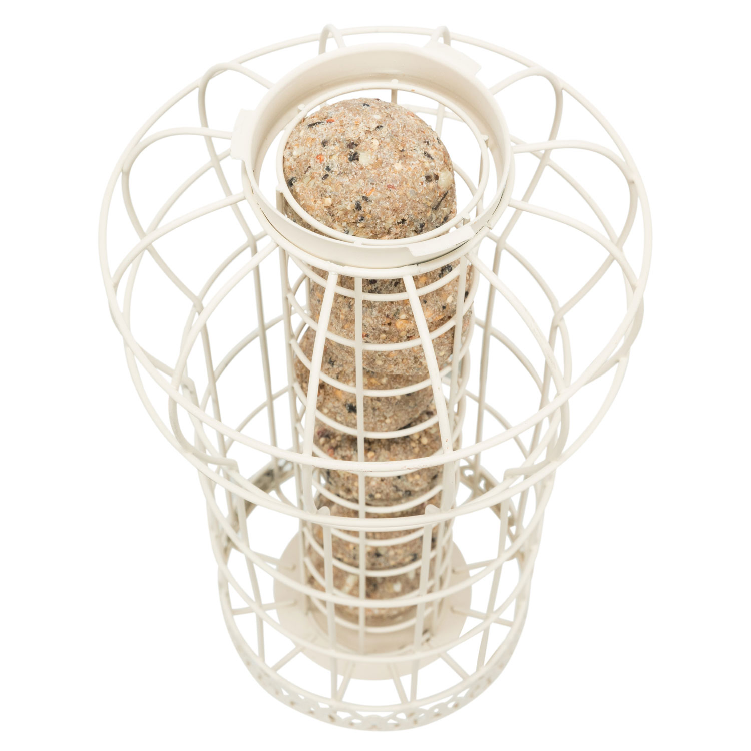 Soporte para bolas de grasa, metal, ø 17 × 30 cm, Crema