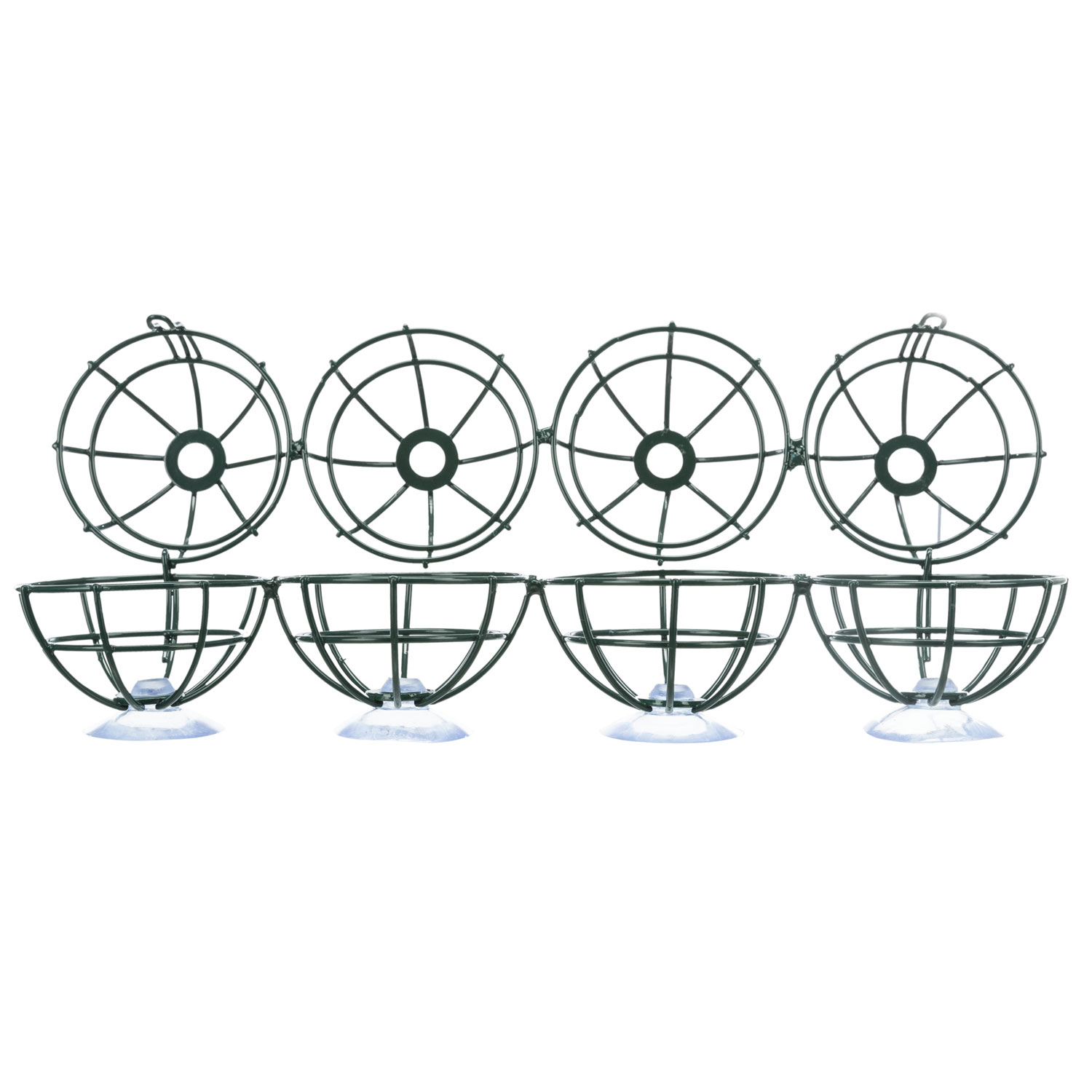 Soporte de bolas de grasa para el cristal de la ventana, metal, ø 7 × 29 cm, Verde oscuro