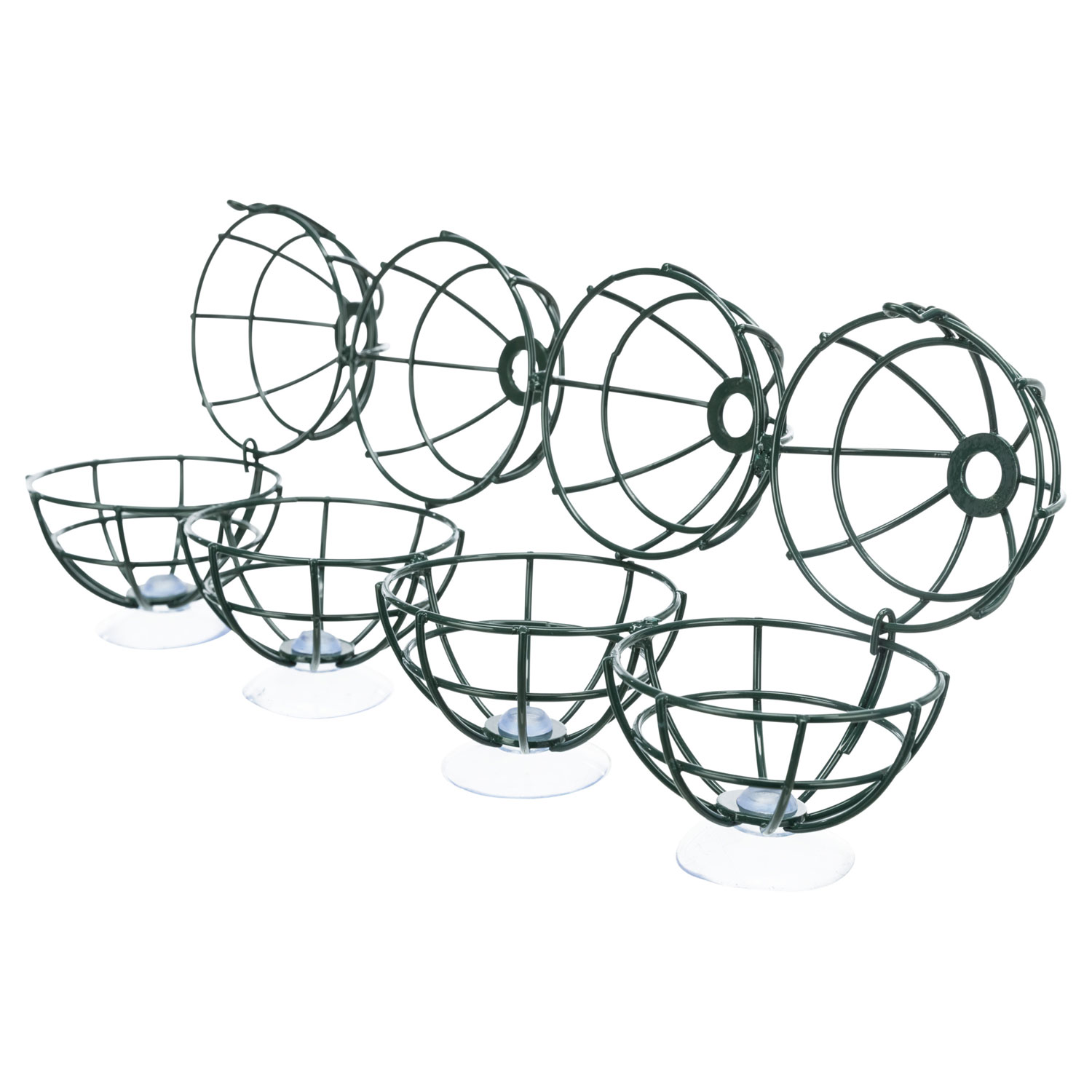Soporte de bolas de grasa para el cristal de la ventana, metal, ø 7 × 29 cm, Verde oscuro