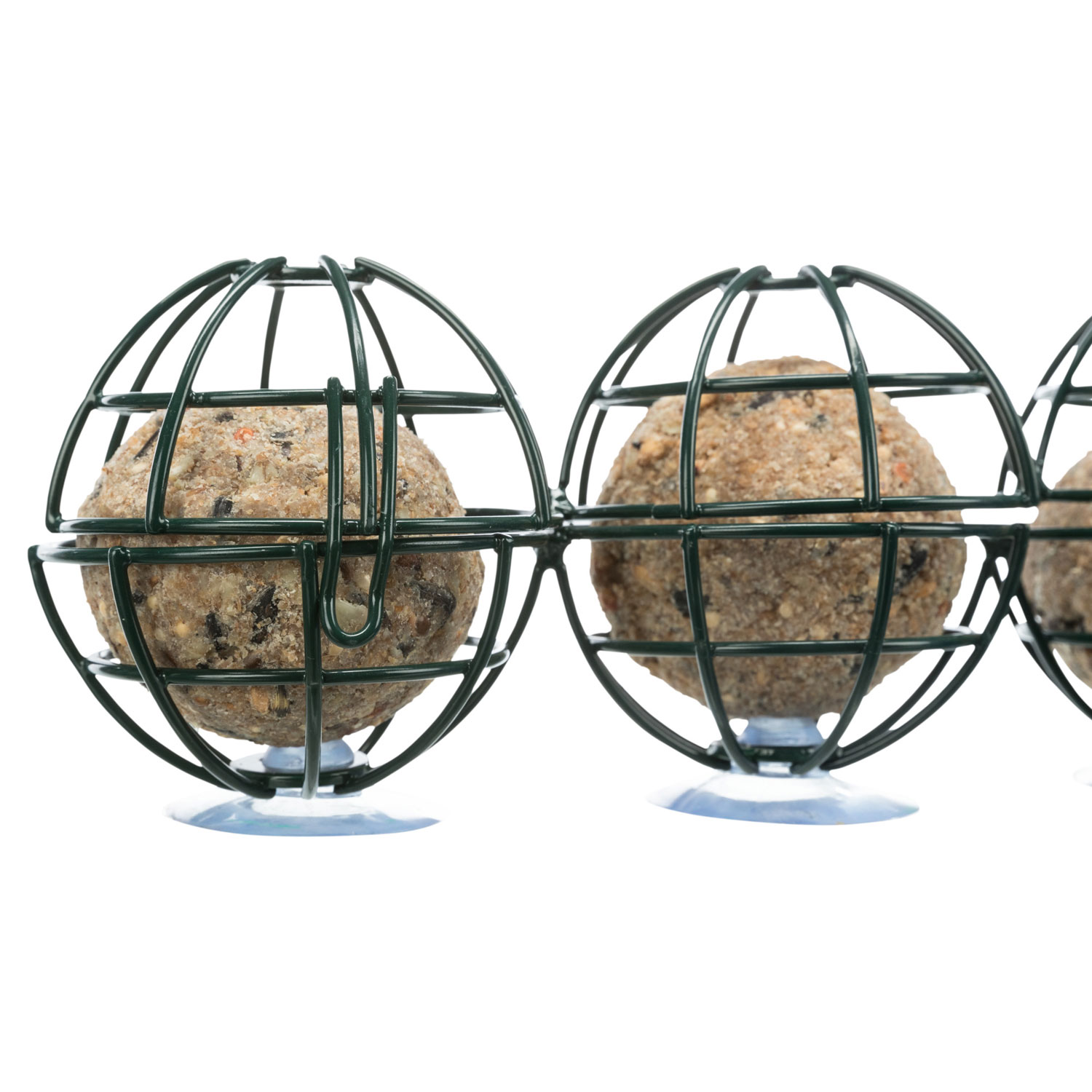 Soporte de bolas de grasa para el cristal de la ventana, metal, ø 7 × 29 cm, Verde oscuro