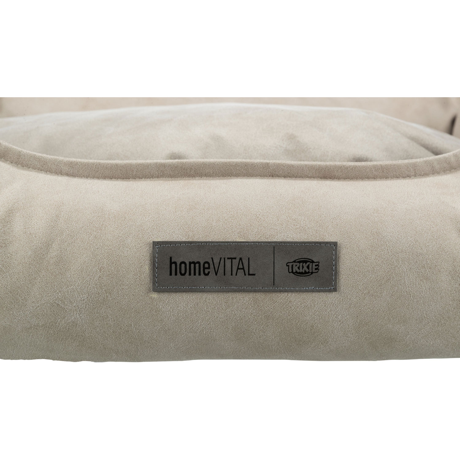 Cama Vital Calito, cuadrado, 60 × 50 cm, Arena/Gris