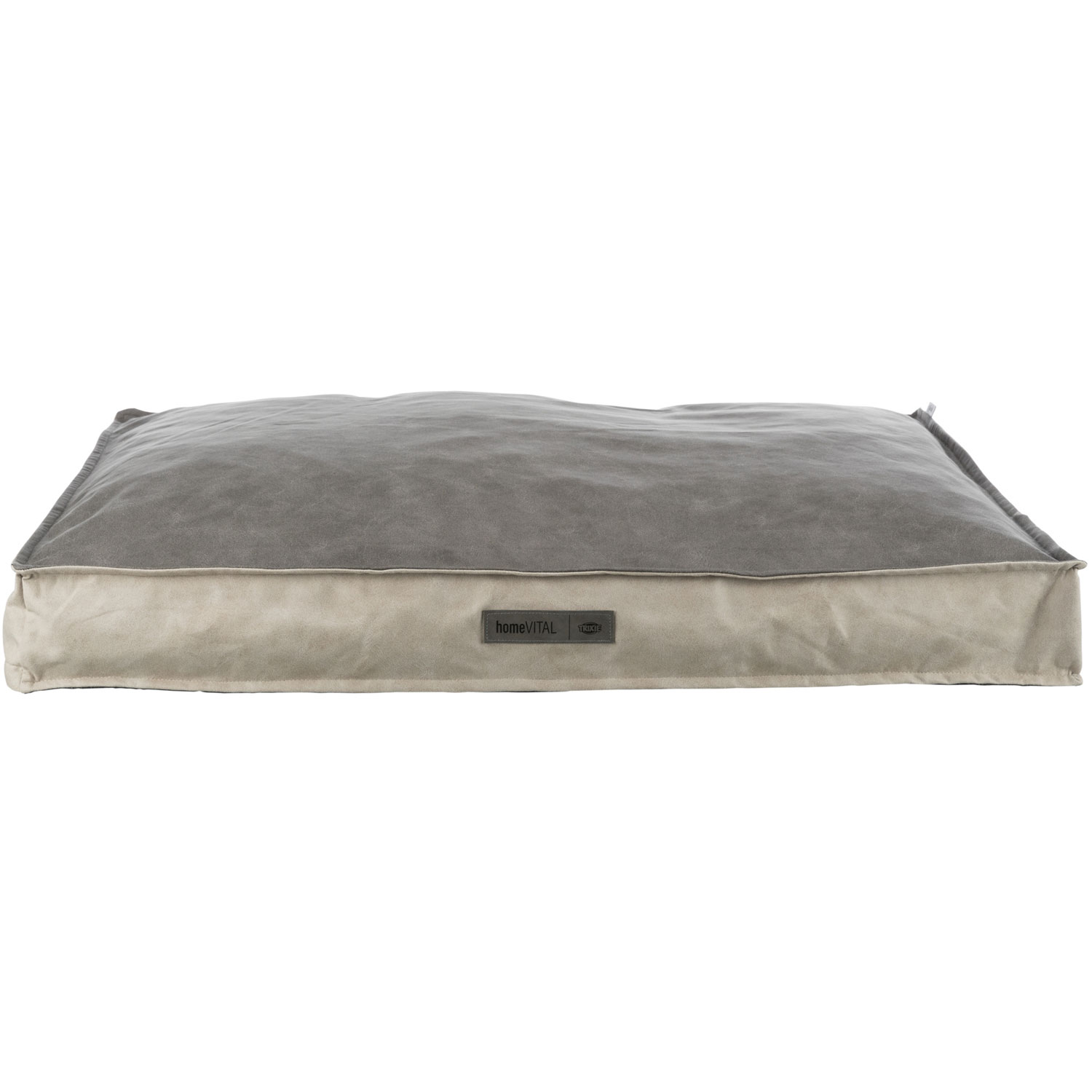Cojín Vital Calito, cuadrado, 70 × 50 cm, Arena/Gris