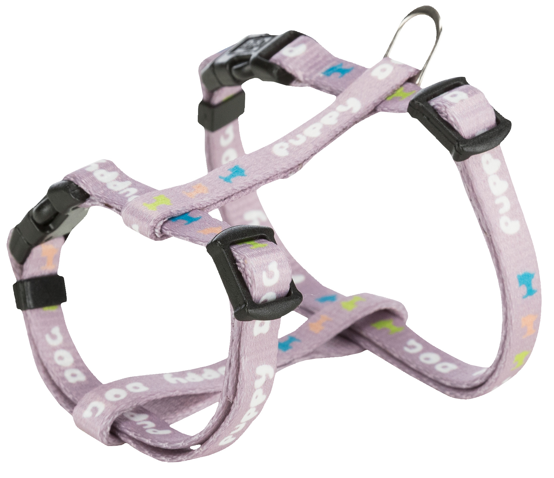 Arnés para cachorros con correa JUNIOR , 23-34 cm/8 mm, 2.00 m, Lila Claro