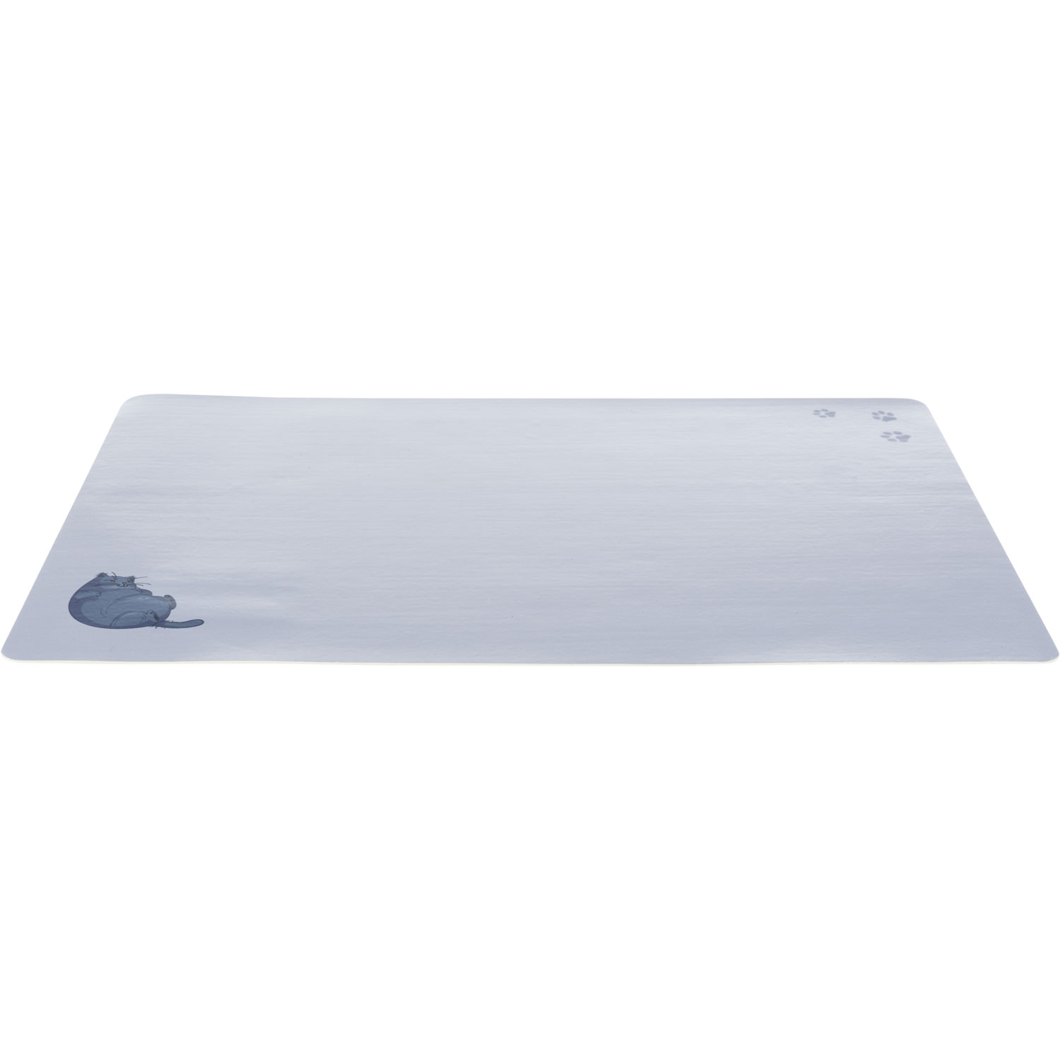 Salvamanteles Gato/Huellas, 44 × 28 cm, Gris