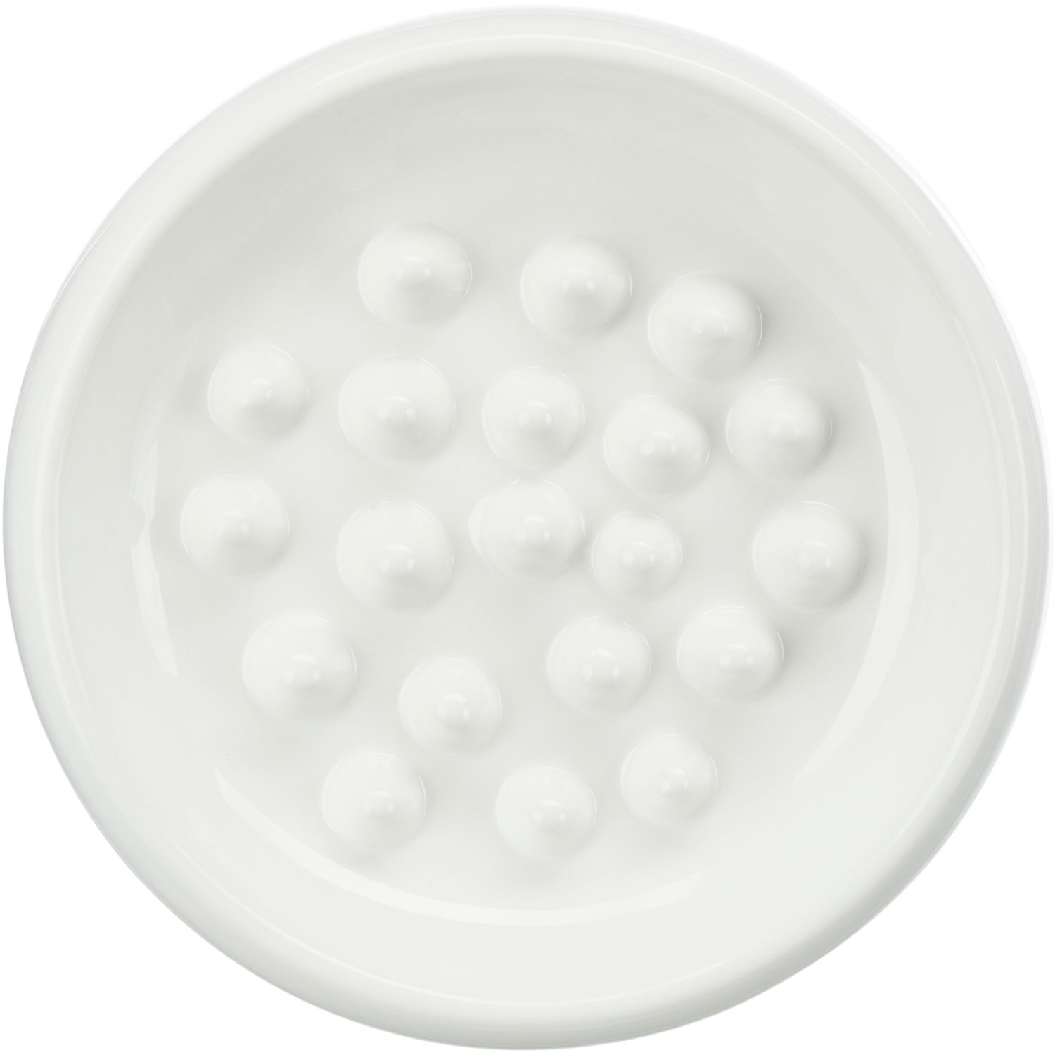 Comedero Slow Feed, 0,25 l/ø 18 cm, Blanco