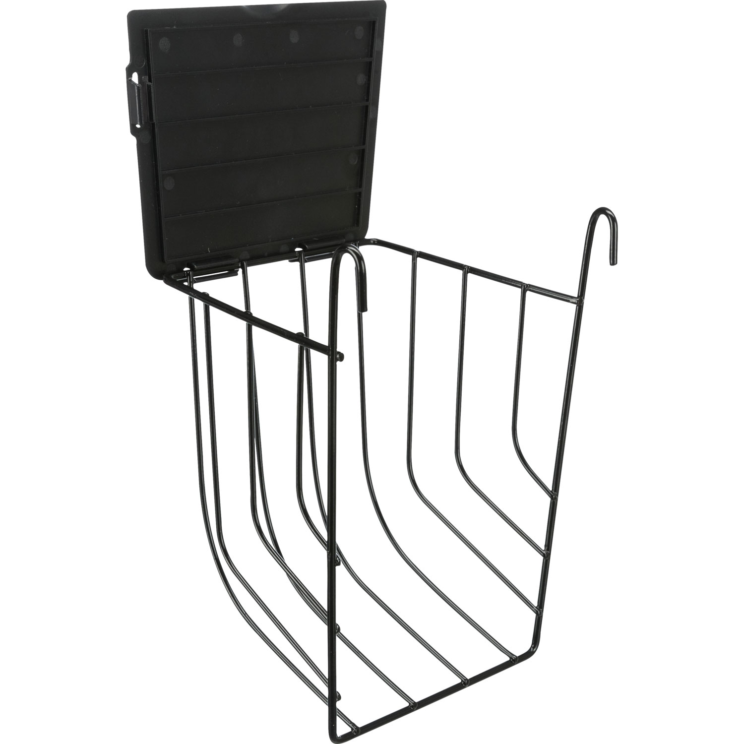 Porta Heno Colgante, 13 × 18 × 12 cm, Negro