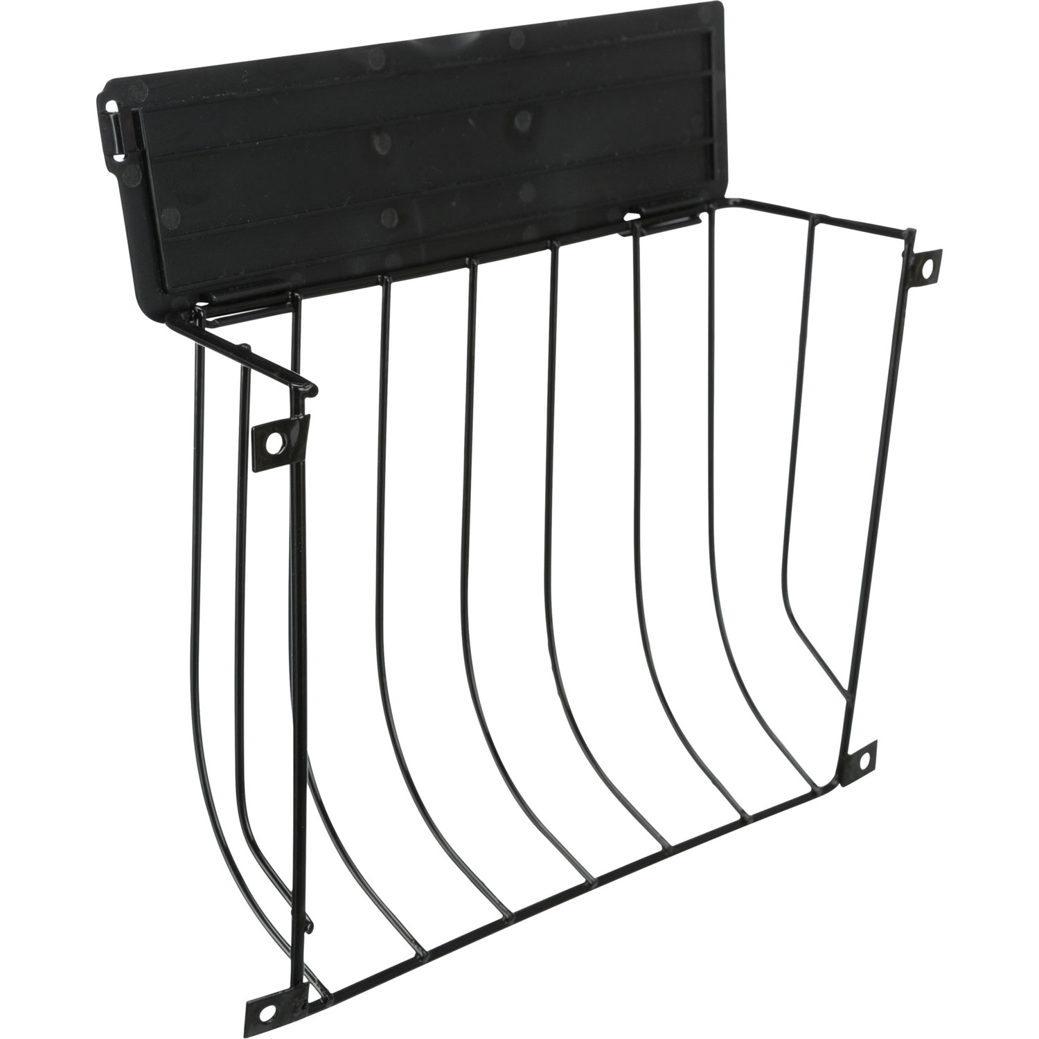 Porta Heno Atornillable, 22 × 16 × 6 cm, Negro