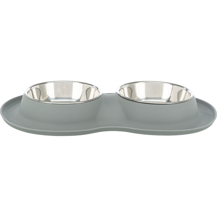Set Comederos, silicona/acero inoxidable