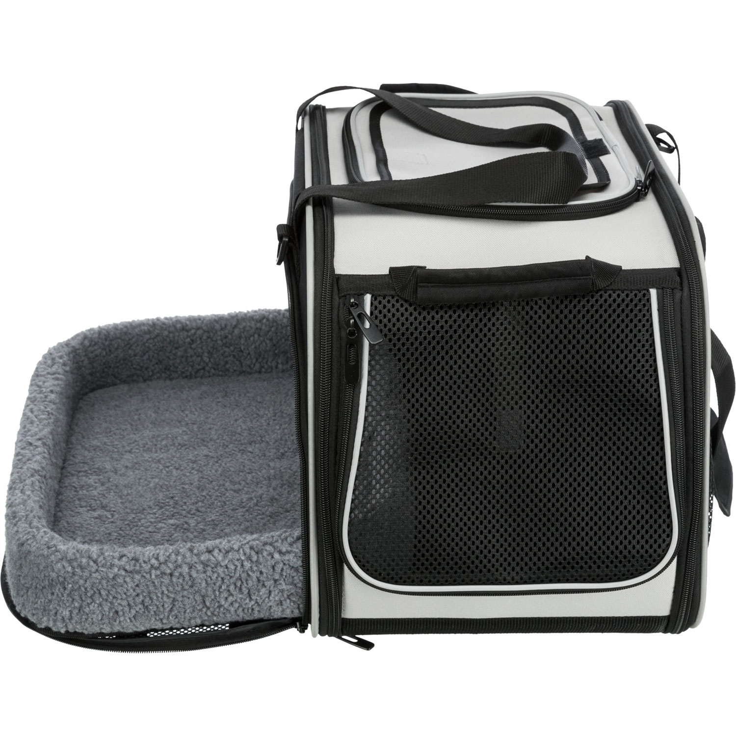 Bolsa transporte Valery, 29 × 31 × 49 cm, Negro/Gris