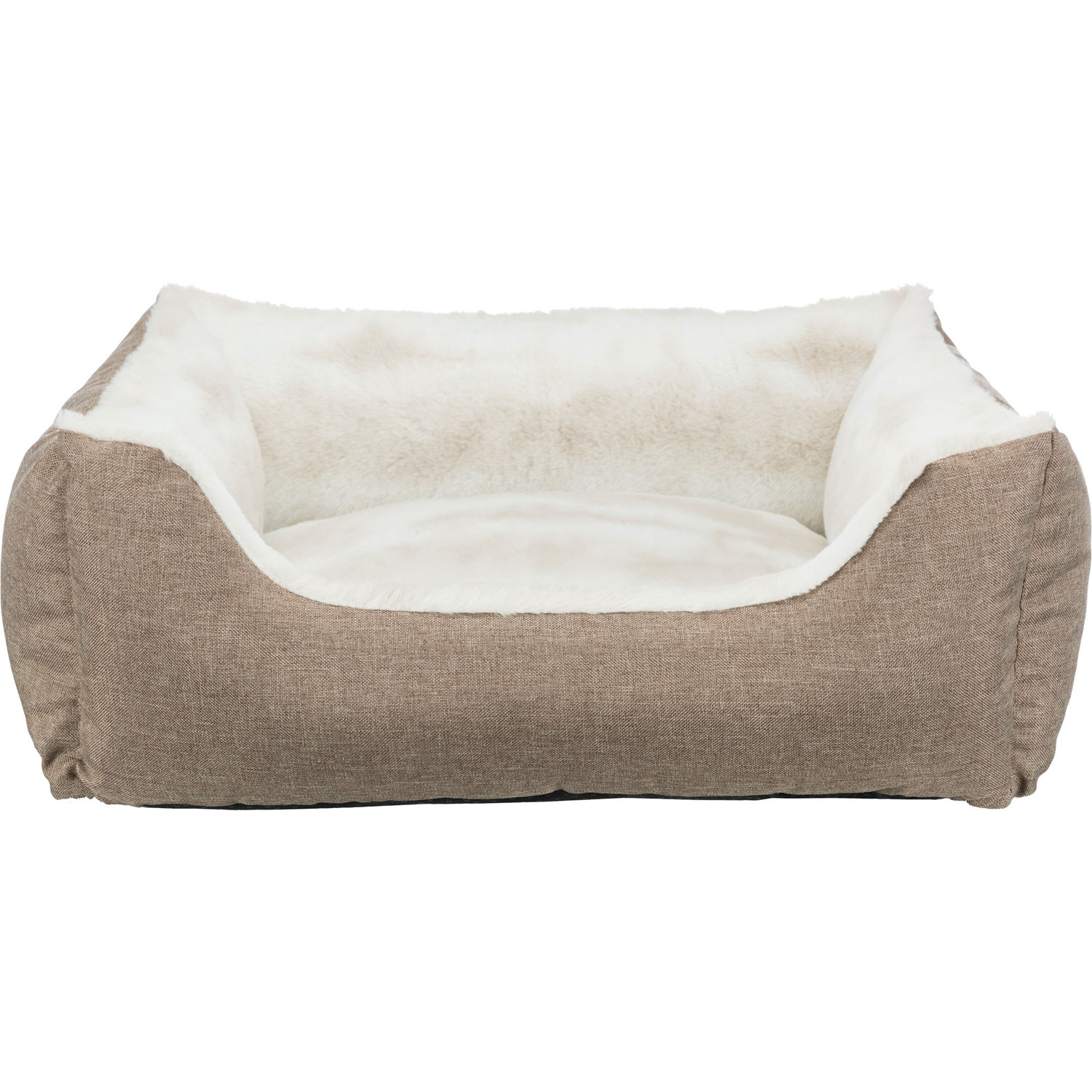 Cama Nelli, 80 × 65 cm, Marrón claro/Blanco-Taupe