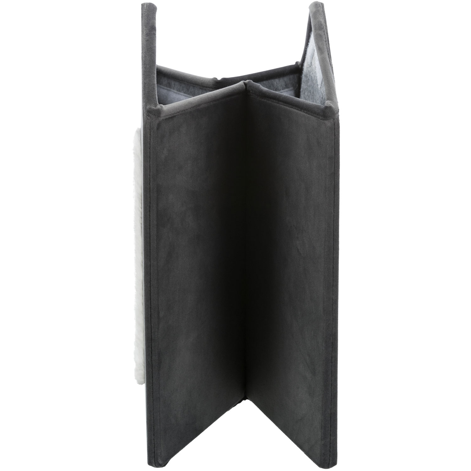 Cueva Livia, 38 × 41 × 44 cm, Gris oscuro/Blanco