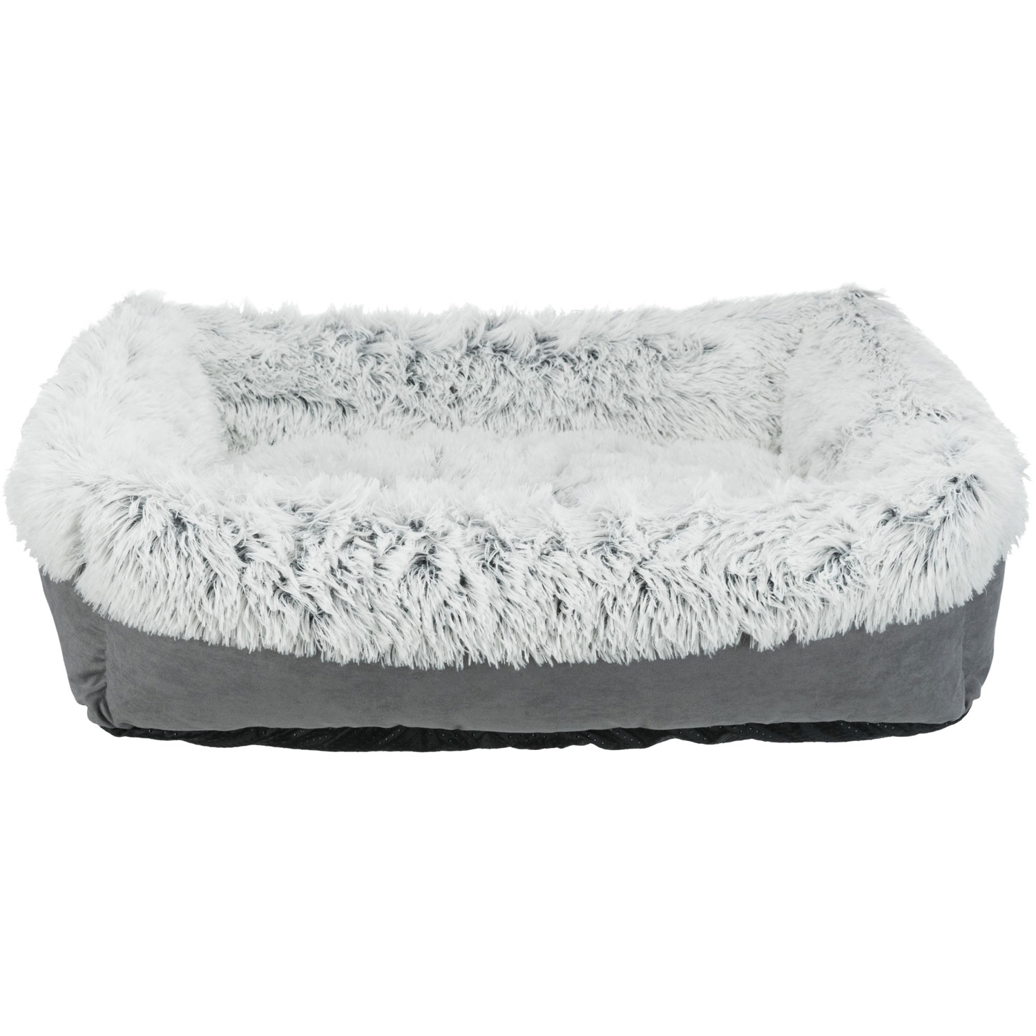 Cama Harvey, 60 × 50 cm, Gris/Blanco-Negro