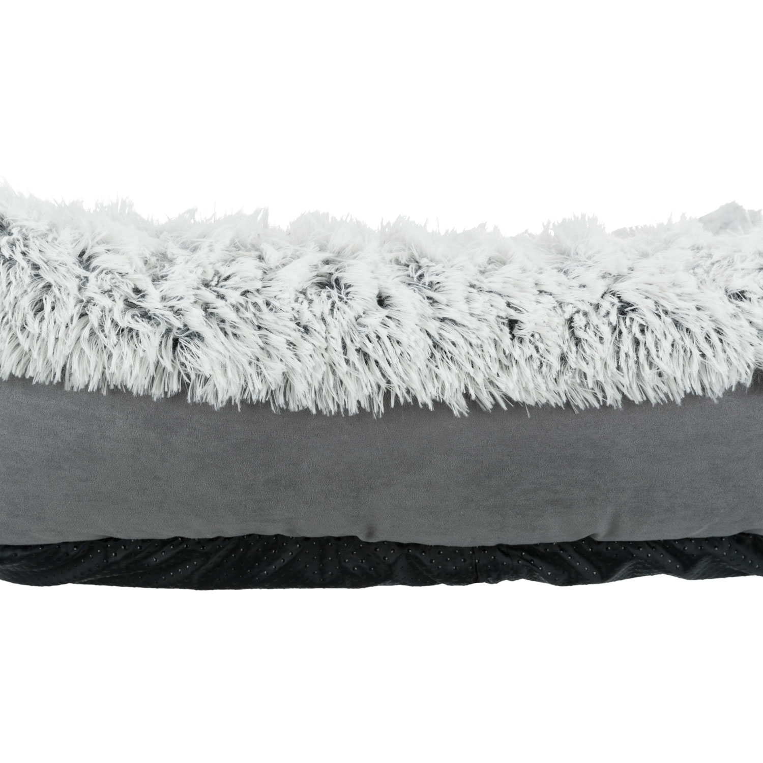 Cama Harvey, 60 × 50 cm, Gris/Blanco-Negro