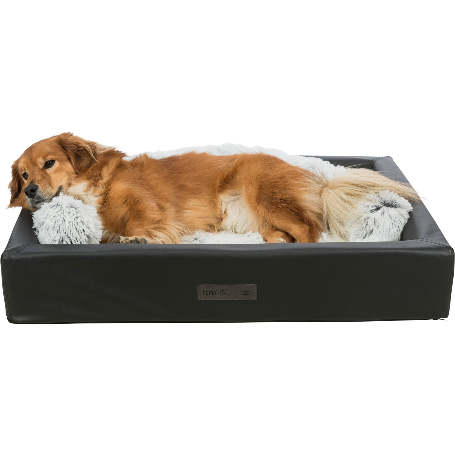 Alfombrilla Harvey, 75 × 55 cm, Blanco-Negro/Gris