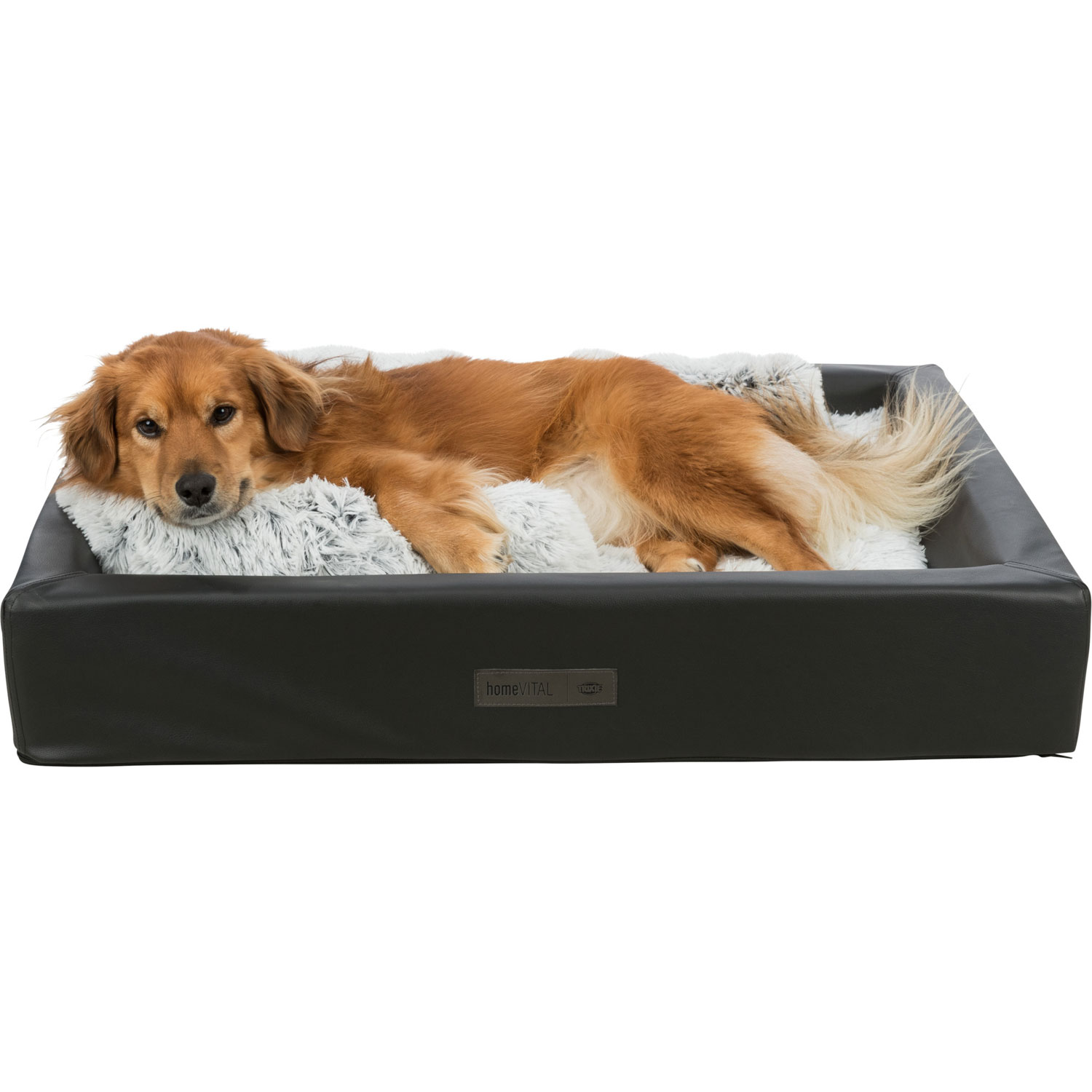 Alfombrilla Harvey, 75 × 55 cm, Blanco-Negro/Gris