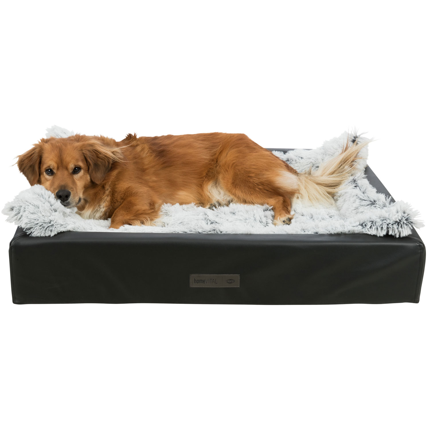 Alfombrilla Harvey, 75 × 55 cm, Blanco-Negro/Gris