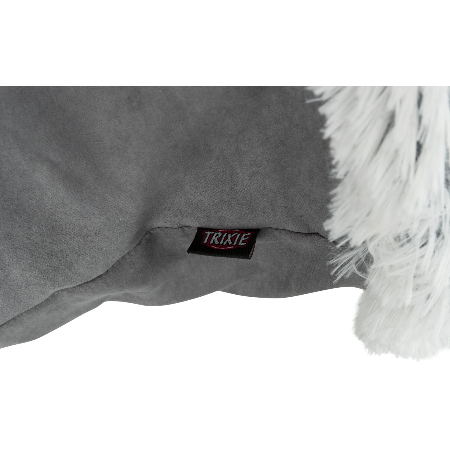 Bolsa de peluche Harvey, ø 30 × 50 cm, Gris/Blanco-Negro