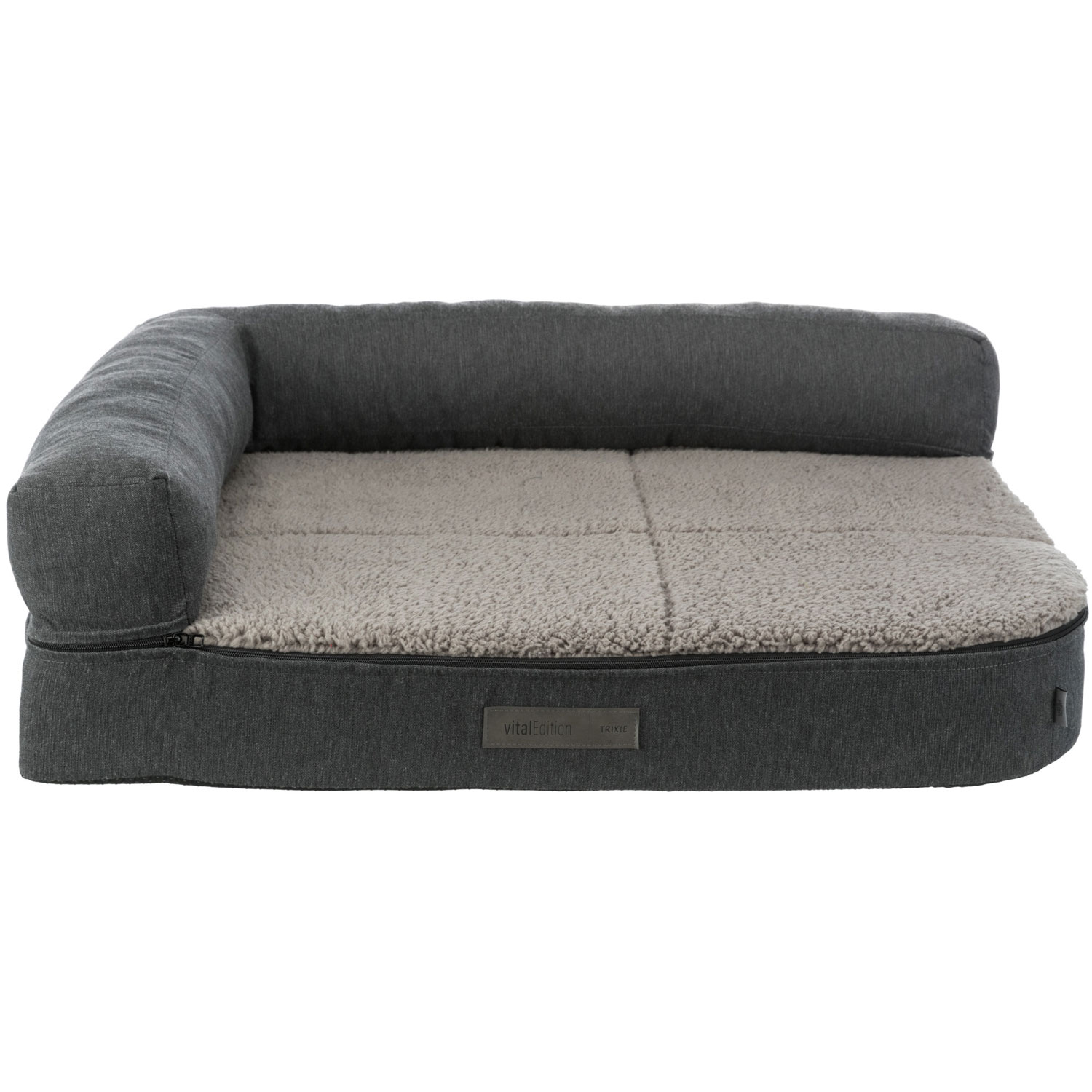 Sofá Vital Bendson, 80 × 60 cm, Gris oscuro/Gris claro