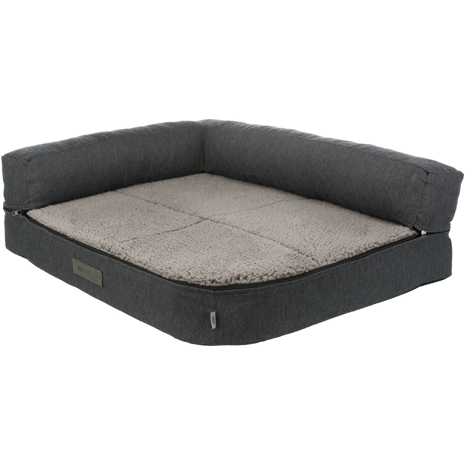 Sofá Vital Bendson, 80 × 60 cm, Gris oscuro/Gris claro