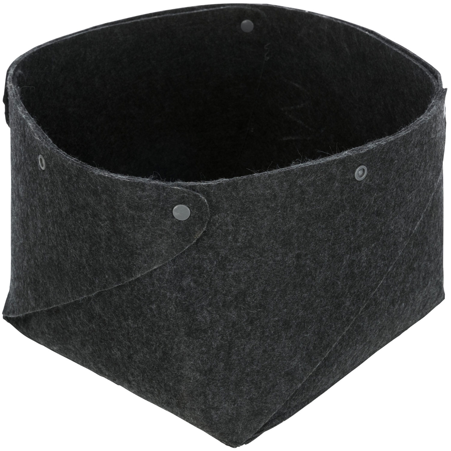 Cama Harvey, ø 33 × 27 cm, antracita/Blanco-Negro