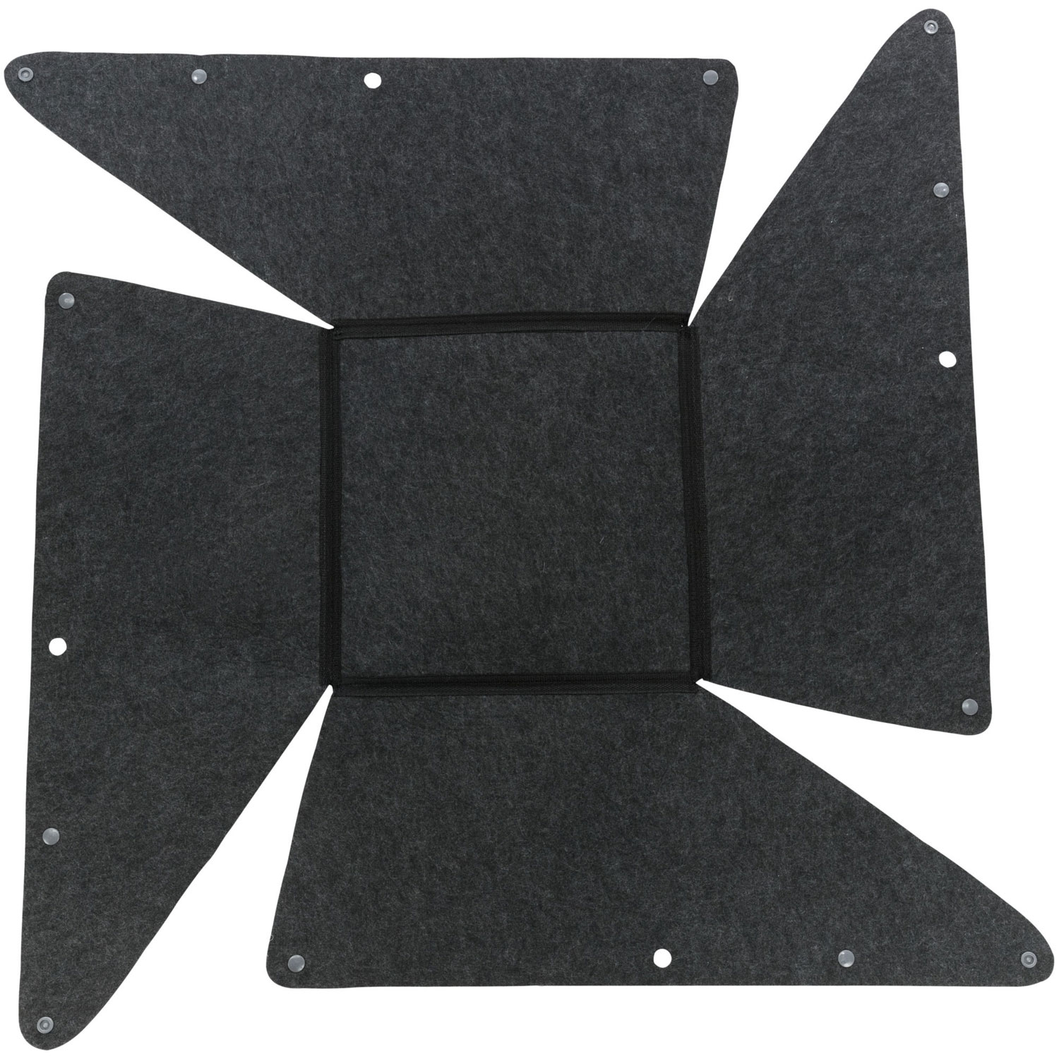 Cama Harvey, ø 33 × 27 cm, antracita/Blanco-Negro