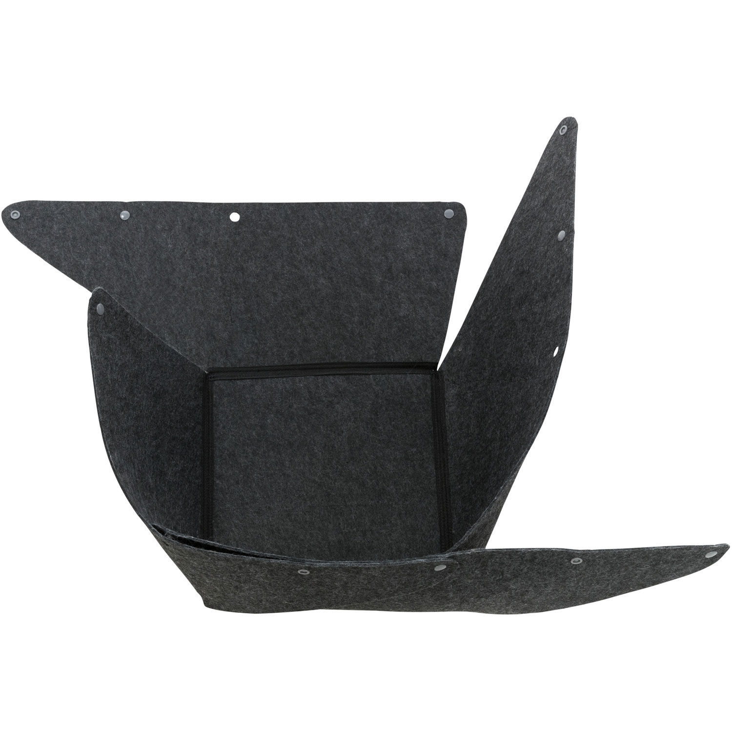 Cama Harvey, ø 33 × 27 cm, antracita/Blanco-Negro