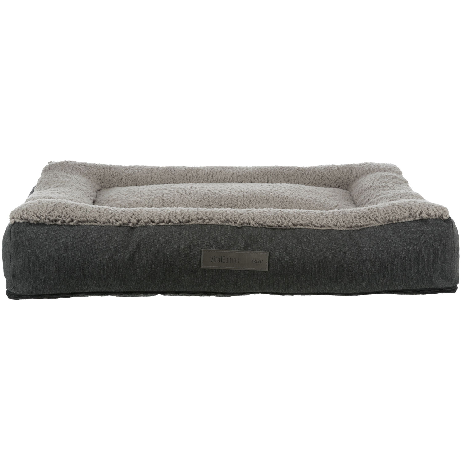 Cojín Vital Bendson, 75 × 50 cm, Gris oscuro/Gris claro