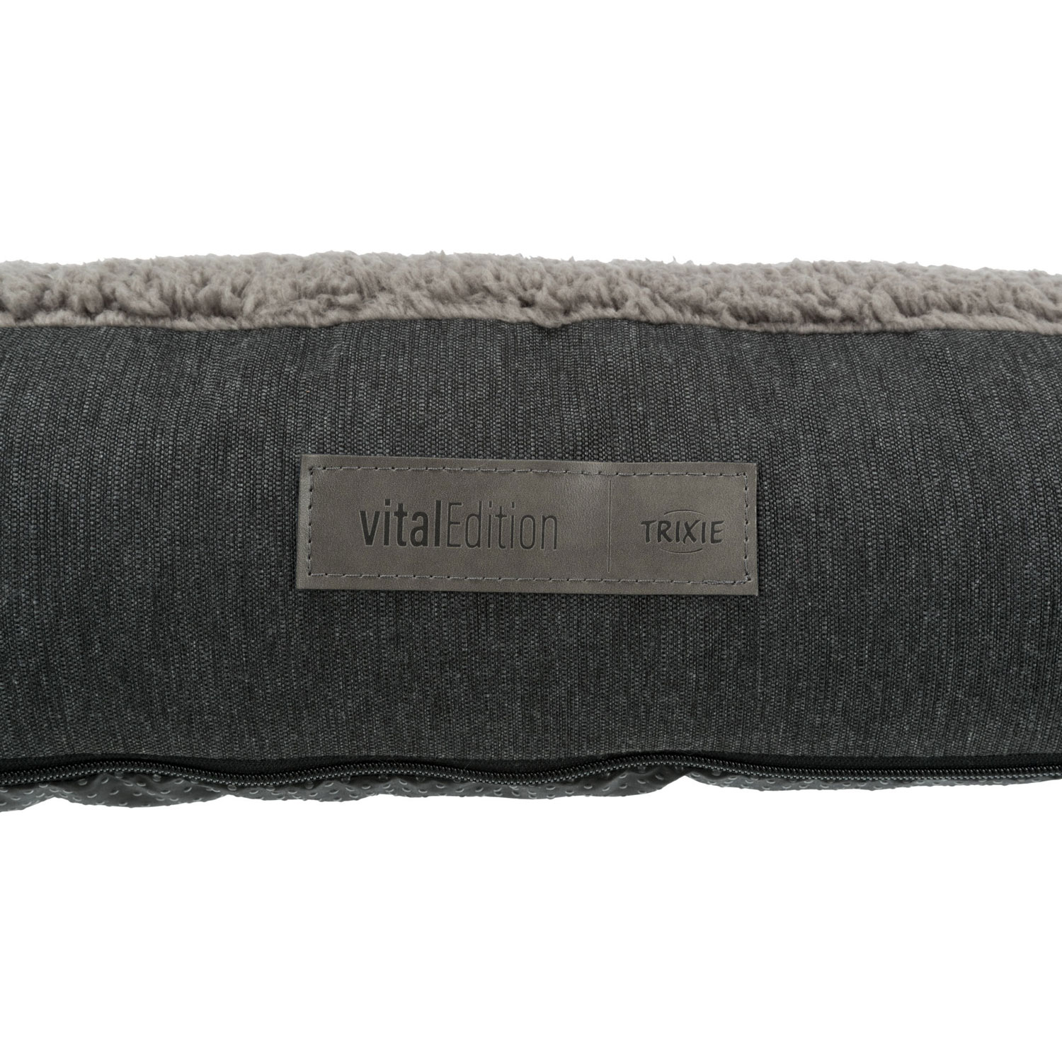 Cojín Vital Bendson, 75 × 50 cm, Gris oscuro/Gris claro