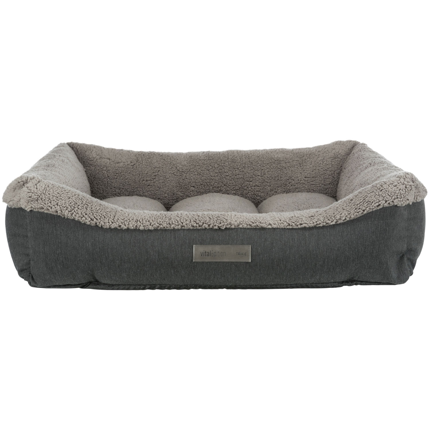Cama vital Bendson, 90 × 60 cm, Gris oscuro/Gris claro