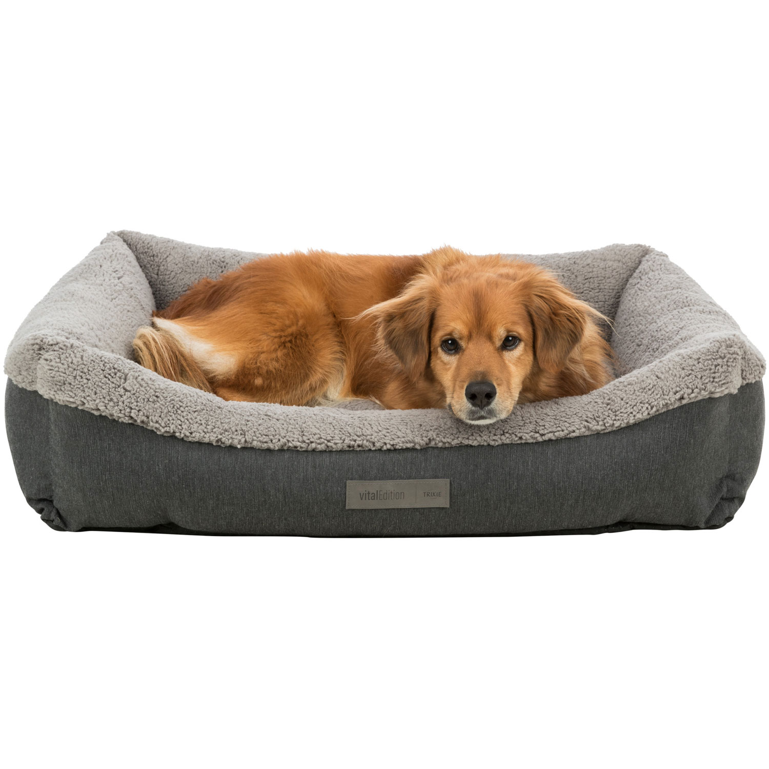 Cama vital Bendson, 90 × 60 cm, Gris oscuro/Gris claro