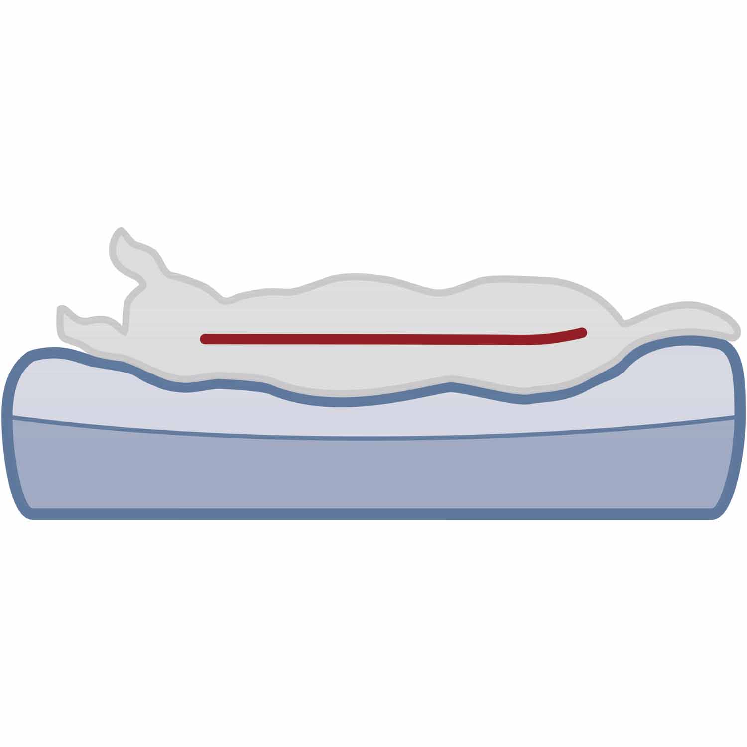 Cama Vital Remo, Negro, 70 × 60 cm