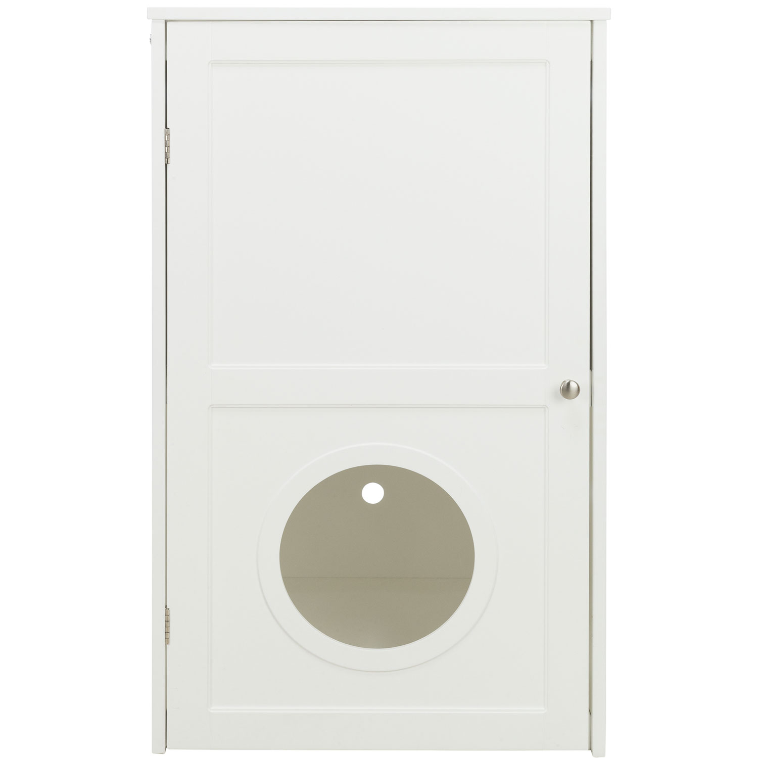Casa para Gatos con 2 Pisos, 53 × 90 × 58 cm, Blanco