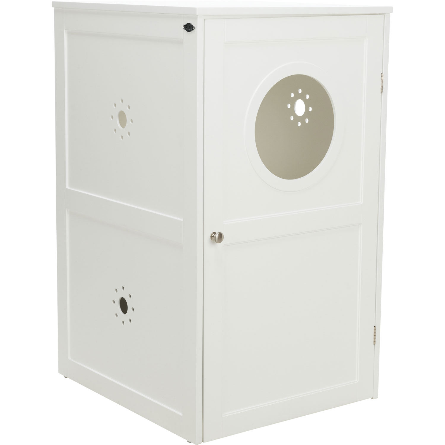 Casa para Gatos con 2 Pisos, 53 × 90 × 58 cm, Blanco
