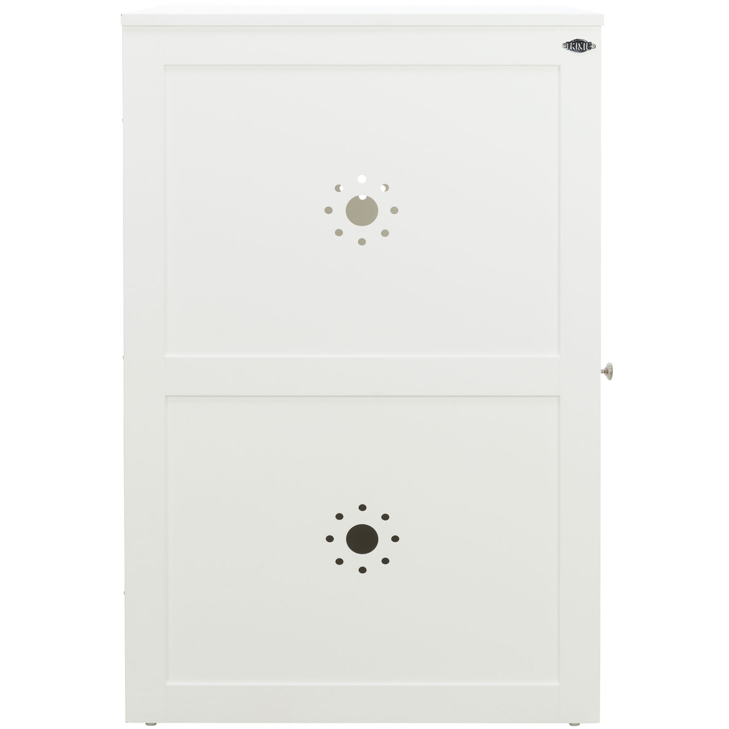 Casa para Gatos con 2 Pisos, 53 × 90 × 58 cm, Blanco