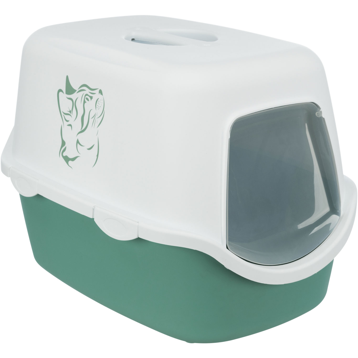 Bandeja Higiénica Vico, 40 × 40 × 56 cm, Verde/Blanco