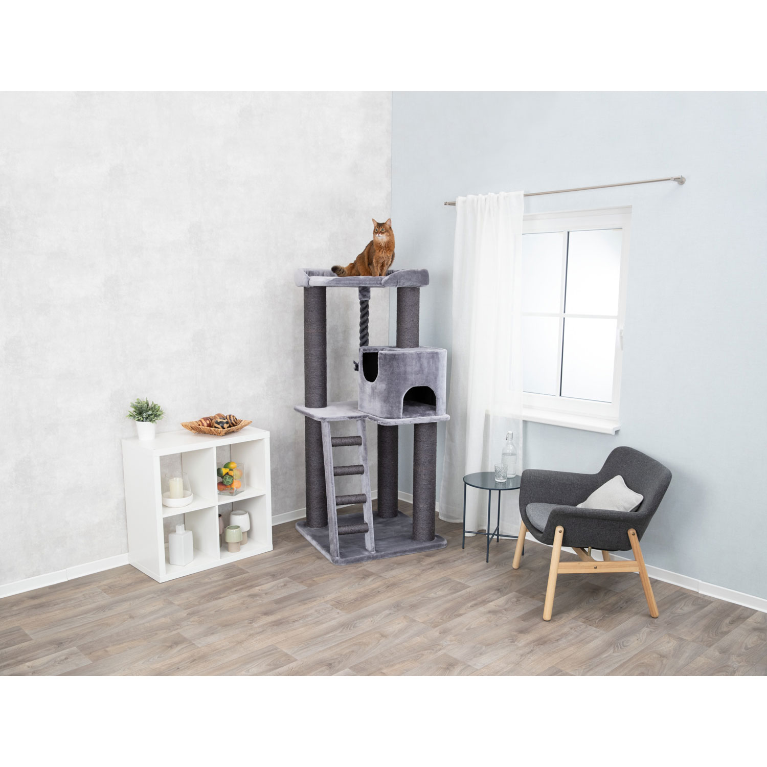 Poste Rascador XXL Sergio, 176 cm, Gris
