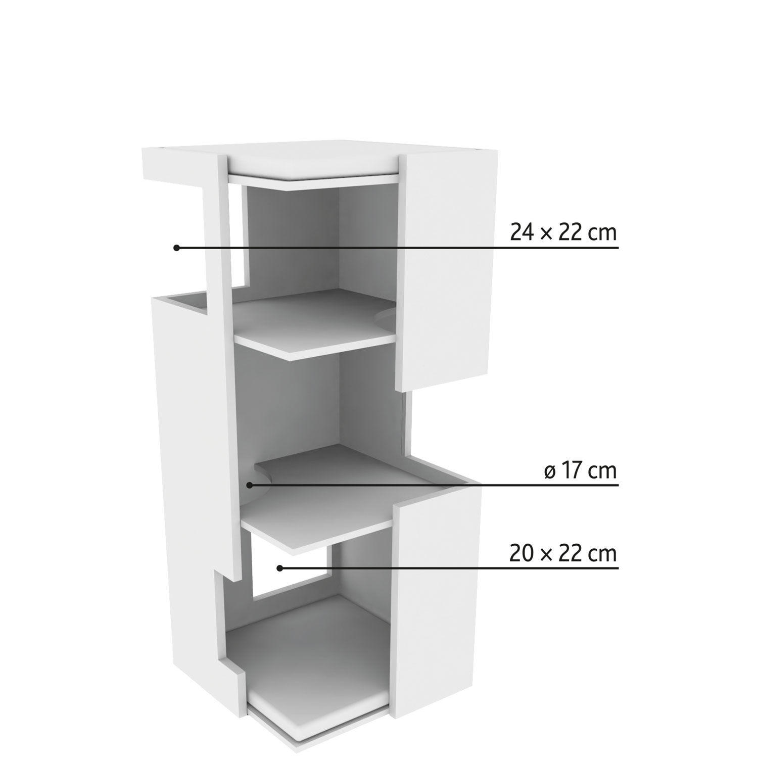 Torre Rascador XXL Gabriel, 118 cm, Gris