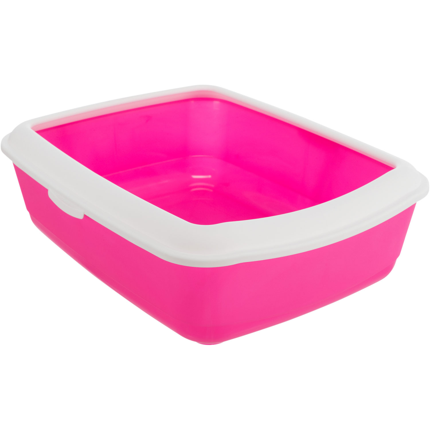 Bandeja Higiénica Classic, 37 × 15 × 47 cm, Rosa/Blanco