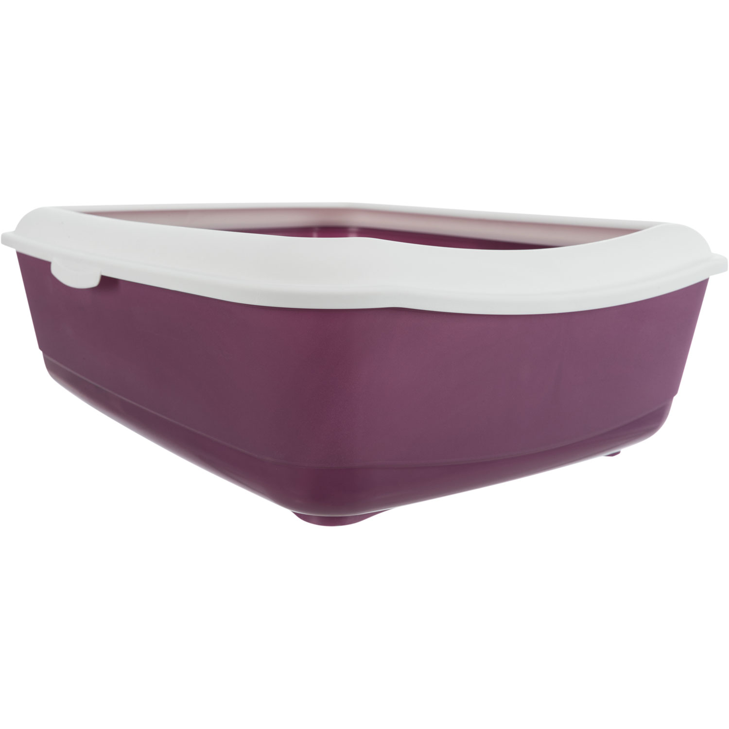 Bandeja Higiénica Classic, 37 × 15 × 47 cm, Morado/Blanco