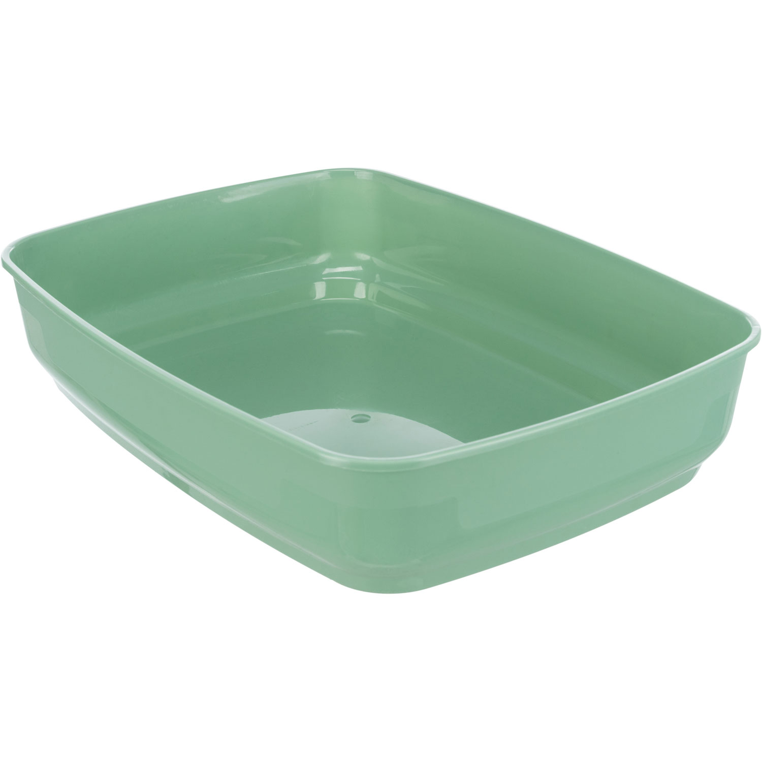 Bandeja Higiénica Delio con Borde, 38 × 20 × 50 cm, Verde/Blanco