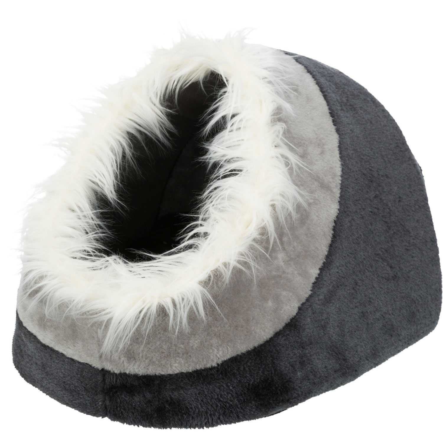 Cueva Minou, 35 × 26 × 41 cm, Gris oscuro/Gris claro