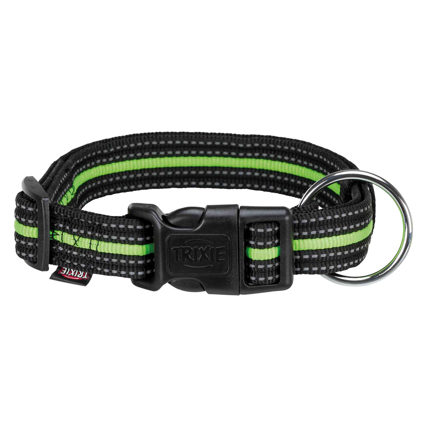 Collar Fusion, S-M, 30-45 cm/17 mm, Negro-Verde